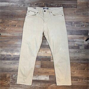 Revtown Sharp Pants Mens 36x30 Beige Decade Denim Jeans Stretch Five Pockets
